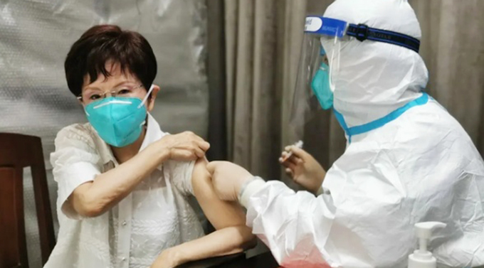 洪秀柱在大陆接种新冠疫苗：期盼台湾朋友能尽快打国际认证疫苗