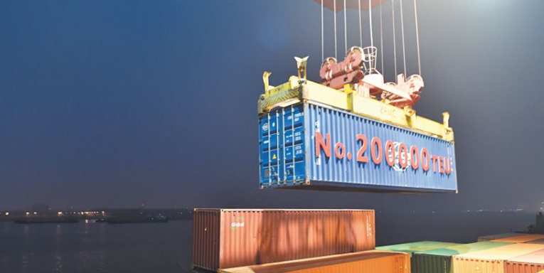 里程碑！长沙港集装箱年吞吐量突破20万标箱