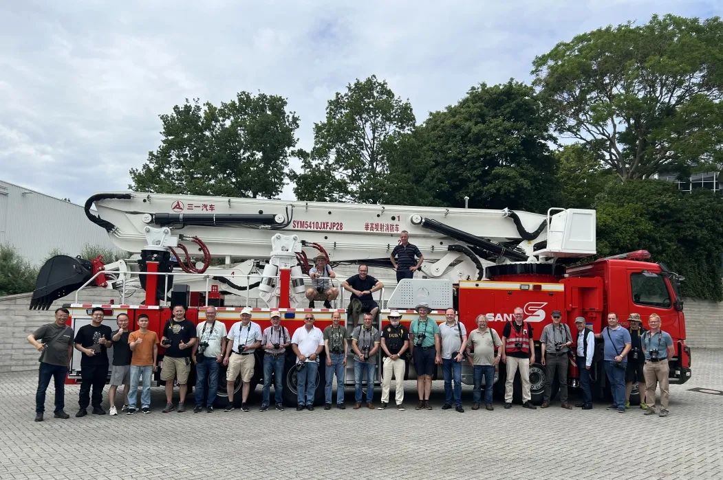 湖南高端应急装备亮相德国汉诺威消防展 三一重工推出两款全球首创消防车
