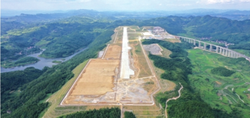 湘西边城机场年内建成首飞 目前航站楼主体已完工