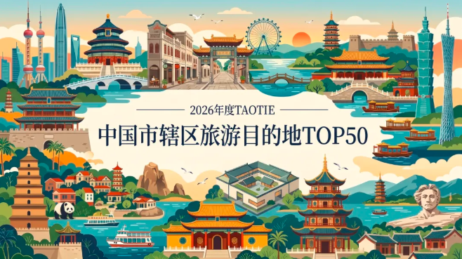 亚洲文旅大赏：2026TAOTIE中国市辖区旅游目的地榜单解读