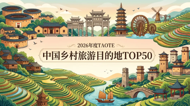 回到乡村，看见最地道的中国烟火——2026年度TAOTIE中国乡村旅游目的地榜单解读